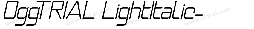 OggTRIAL LightItalic字体转换 OggTRIAL LightItalic字体转换